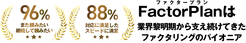FactorPlanは業界黎明期から支え続けてきたファクタリングのパイオニア